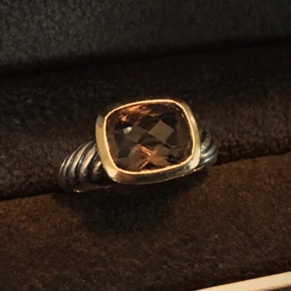 David Yurman Jewelry - David Yurman Smoky Quartz Cable Ring—Size7